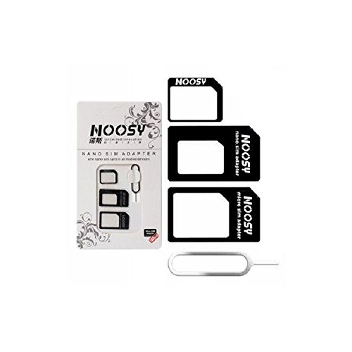 Noosy - ADAPTADOR 3 EN 1 NOOSY NANO NANOSIM & MICRO MICROSIM A SIM NEGRO Noosy - ADAPTADOR 3 EN 1 NOOSY NANO NANOSIM & MICRO MICROSIM A SIM NEGRO