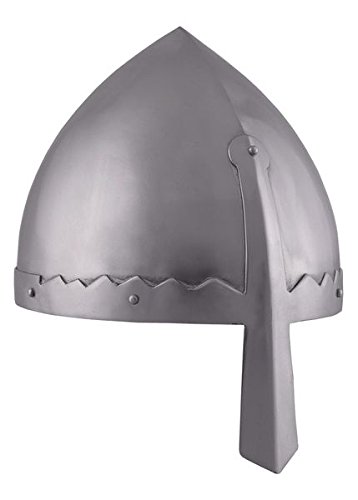Norman nasal casco con funda de cuero interior - casco de Vikingo - normandos - casco medieval - Vikingo