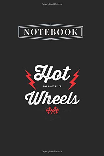 Notebook: Hot Wheels Vintage Badge Flame Notebook White Paper Blank Journal with Black Cover Medium Size 6'' x 9'' with 110 Pages Makes A Wonderful Gifts For Love Ones