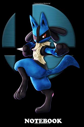 Notebook: Lucario From , Journal for Writing, College Ruled Size 6" x 9", 110 Pages