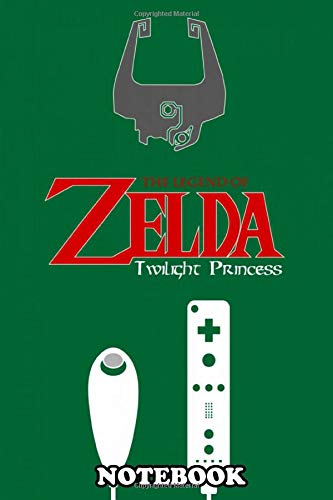 Notebook: Minimalistic Illustration Of Legend Of Zelda Twilight P , Journal for Writing, College Ruled Size 6" x 9", 110 Pages