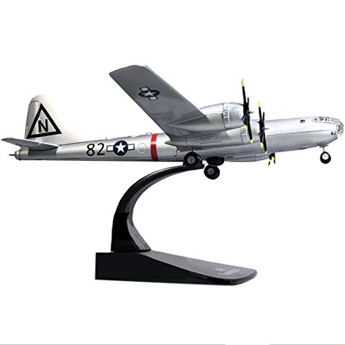 NUOLANDE Modelo de avión de Combate Escala 1/144 de la Segunda Guerra Mundial U.S. Super Sky Fortress B29 Modelo de avión de Combate de aleación