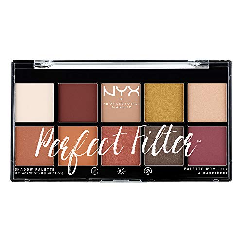 NYX Professional Makeup Paleta de sombras de ojos Perfect Filter Shadow Palette Tono 2 Rustic Antique Color Multicolor
