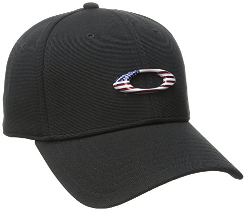 Oakley Tincan gorra verde Oliva gastado/Gráfica, Hombre, Black/American Flag Oakley Tincan gorra verde Oliva gastado/Gráfica, Hombre, Black/American Flag