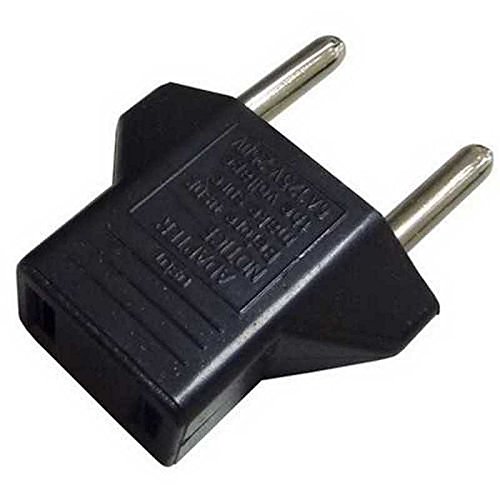 OcioDual Adaptador de Enchufe Americano Tipo A USA EEUU Hembra a Clavija Europea Tipo C EU UE Europeo Negro OcioDual Adaptador de Enchufe Americano Tipo A USA EEUU Hembra a Clavija Europea Tipo C EU UE Europeo Negro