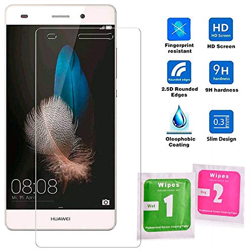 OcioDual Protector de Pantalla para Huawei P8 Lite ALE-L01 Cristal Templado Premium 9H 2.5D Vidrio Plano Anti Golpes Arañazos