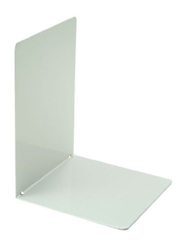 Officemate - Sujetalibros de Metal, 2 unidades, 120x120x160mm, color blanco Officemate - Sujetalibros de Metal, 2 unidades, 120x120x160mm, color blanco