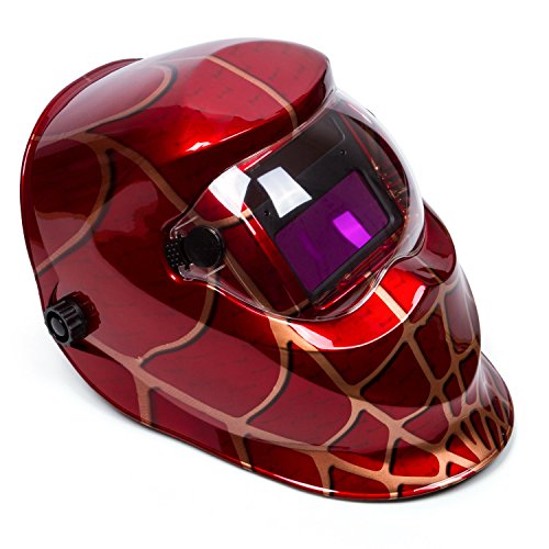 OHMOTOR Casco de Soldadura, Máscara de Soldadura con Sombra Ajustable para certificación MIG TIG ARC CE OHMOTOR Casco de Soldadura, Máscara de Soldadura con Sombra Ajustable para certificación MIG TIG ARC CE