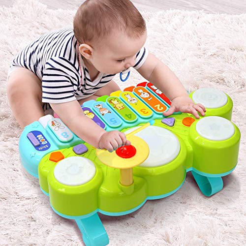 Ohuhu Juguete Musical del Bebé Mesa multifunción para niños, con Juegos de Tambor, Teclado de Piano para Descubrir y Tocar o xilófono. Juguetes de Aprendizaje para bebé Ohuhu Juguete Musical del Bebé Mesa multifunción para niños, con Juegos de Tambor, Teclado de Piano para Descubrir y Tocar o xilófono. Juguetes de Aprendizaje para bebé