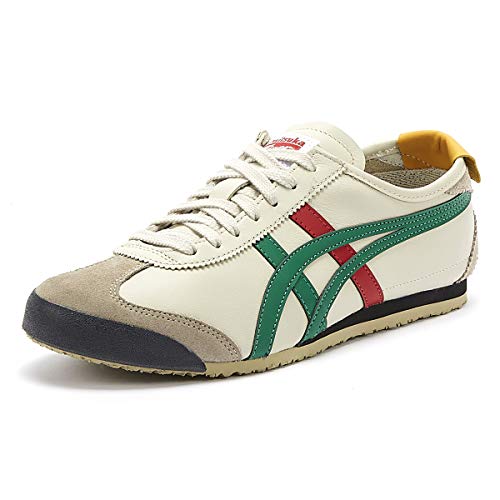 Onitsuka Tiger Mexico 66, Zapatillas de Entrenamiento Unisex Adulto, Multicolor (Birch/Green 1684), 42.5 EU