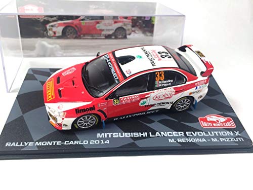 OPO 10 - Coche 1/43 Mitsubishi Lancer Evolution X Rallye Monte-Carlo 2014 Rendina (BR16)