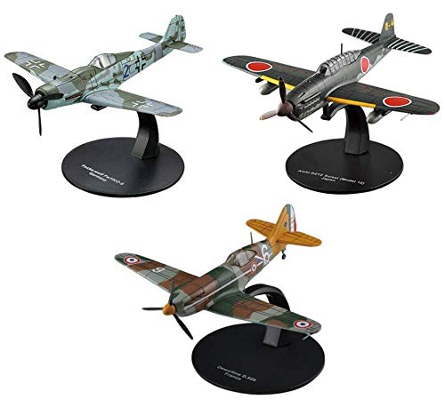 OPO 10 - Lote de 3 Aviones de Combate 1/72 Aichi D4Y2 Suisei + Dewoitine D.520 + Focke Wulf Fw 190D-9 (AC: 15 + 20 + 37)