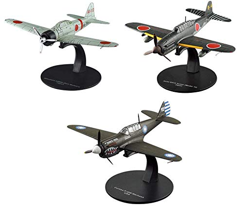 OPO 10 - Lote de 3 Aviones de Combate 1/72 Aichi + Mitsubishi + Curtiss (AC20 + G11 + G21)