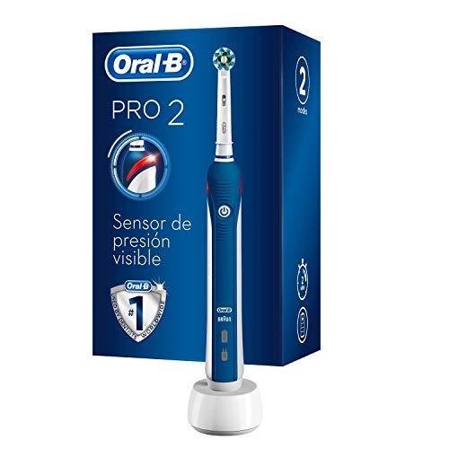 Oral-B PRO 2 2000N CrossAction - Cepillo Eléctrico Recargable con Tecnología de Braun, 1 Mango, 2 Modos Incluyendo Cuidado de Las Encías Y 1 Cabezal de Recambio