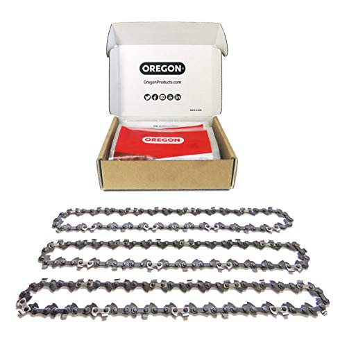 Oregon 3 x Saw Chains, 40 Drive Links: Fits 25 cm(10-In) Ryobi, Black + Decker, Gardenline Pole Saws and Others Paquete Sierra de Cadena