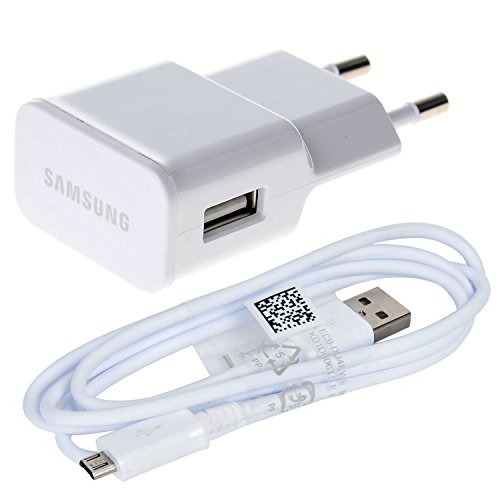 Original Color Blanco 2000 mAh (2 Amp) Samsung Micro USB 2 Pin Cargador de Red en Bulk del Paquete Adecuado para Samsung Galaxy Tab S2 9.7, Galaxy Tab S2 8.0