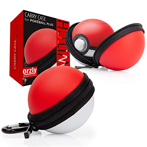 Orzly Funda para Pokebolas Pokemon para Nintendo Switch Pokeball Plus Estuche Protector con Cremallera rígida con Enganche para cinturón Colores Rojo y Blanco Orzly Funda para Pokebolas Pokemon para Nintendo Switch Pokeball Plus Estuche Protector con Cremallera rígida con Enganche para cinturón Colores Rojo y Blanco