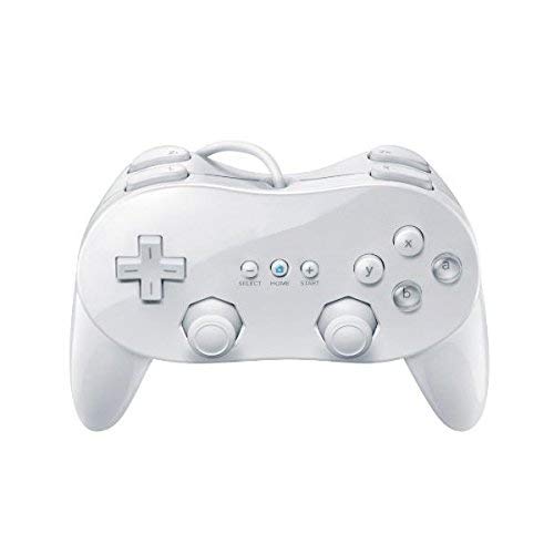 OSTENT Wired Classic Controller Pro Compatible para Nintendo Wii Remote Console Video Game Color Blanco