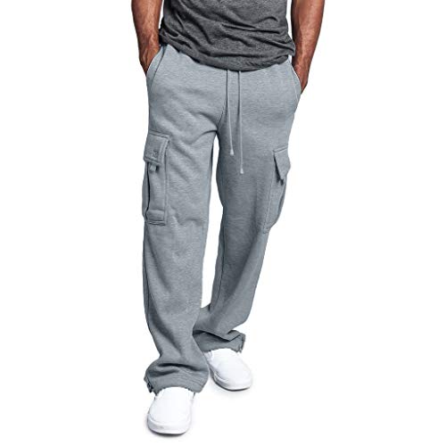 Overdose Pantalones De Hombre Overol De Empalme Casual Pocket Sport Work Pantalones De Pantalón Casual Trabajar Pantalones De Chándal Largos Pantalon Palazzo Negro