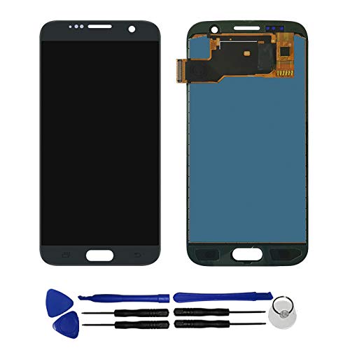 OYOG - Reemplazo para Samsung Galaxy S7 G930 G930F Pantalla táctil LCD montada (sin chasis), color negro