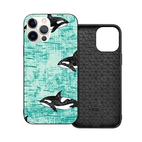 Pacific Orca Fashion - Carcasa para iPhone 12 y 12 Pro de TPU suave a prueba de golpes