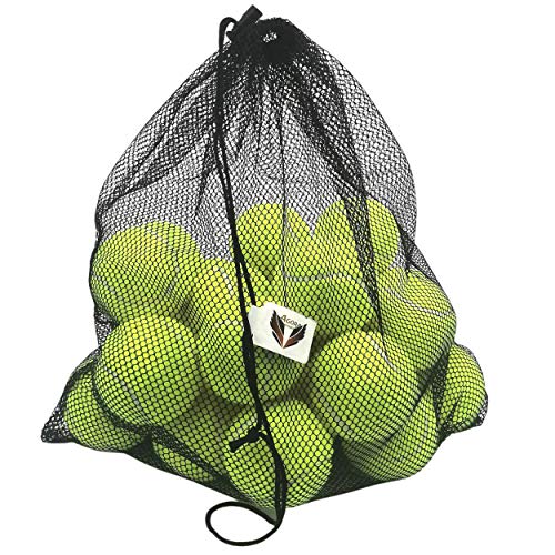 Pack, 24 Pelotas de Tenis Flexible con Bolsa de Mall de Transporte, Frontenis, para Principiantes o semiprofesionales, para Adultos y niños,Adecuado para los Perros ya Que no es tóxico, tennis maquina