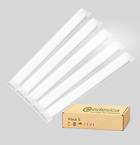 PACK X5, Lampara Led, Plafon Led, Lamparas de techo,Tubo Led, Pantalla Led, Luminaria Led, Superficie, 40w 120cm 6000K, Luz Blanca Fria 4800Lm, Ideal y Elegante para Cocina, Pasillo, Dormitorio, Salon