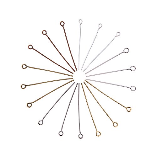 PandaHall 600 Agujas de Acero Inoxidable con Ojal creación de Joyas Dimensiones aproximadas Entre 16 y 50 mm de Longitud; 0,6 mm de Espesor PandaHall 600 Agujas de Acero Inoxidable con Ojal creación de Joyas Dimensiones aproximadas Entre 16 y 50 mm de Longitud; 0,6 mm de Espesor