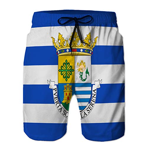 Pantalones Cortos de Verano para Hombre Pantalones Cortos Casuales Bandera de Villanueva de la Serena en Extremadura de Pantalones Cortos de Verano para Hombre Pantalones Cortos Casuales Bandera de Villanueva de la Serena en Extremadura de