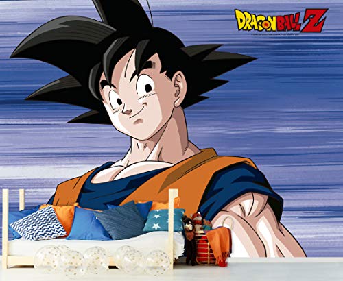 Papel Pintado de Pared Dragon Ball Z Goku Producto Oficial | 600x300 cm | Papel Pintado para Paredes | Producto Original |Decoración Hogar | DBZ