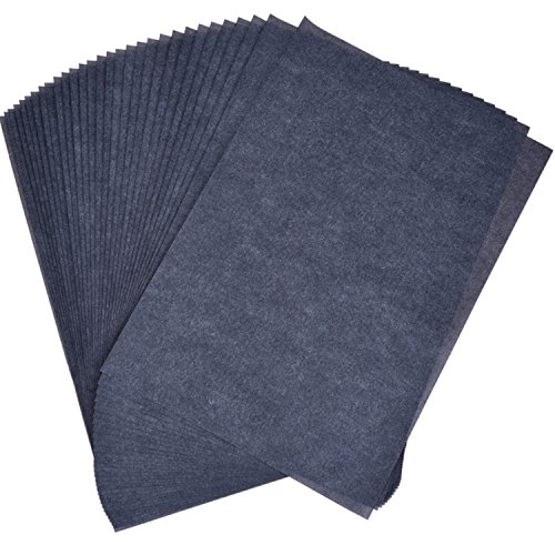 Papel Transfer Papel de Carbón Papel de Calco 9 por 13 Pulgadas para Madera, Papel, Lienzo, 30 Hojas Papel Transfer Papel de Carbón Papel de Calco 9 por 13 Pulgadas para Madera, Papel, Lienzo, 30 Hojas