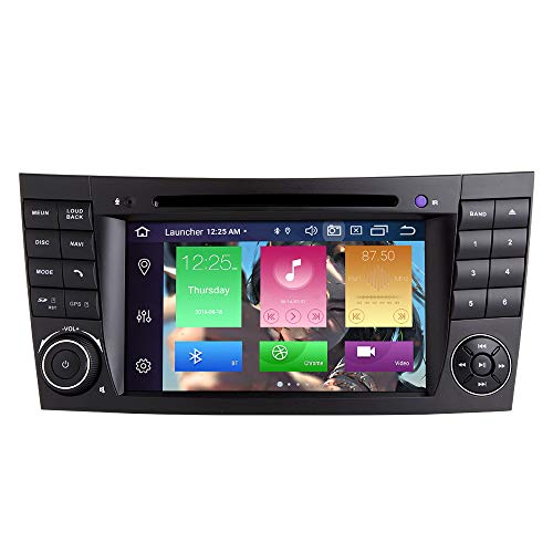 para Mercedes Benz E-Class W211 W219 CLS Android 10.0 Octa Core 4GB RAM 64GB ROM 7"Radio del Coche Sistema GPS estéreo Reproductor Multimedia del Coche Soporte Auto Play/TPMS/OBD/4G WiFi/Dab