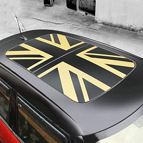 Para Mini Para Cooper One S JCW R50 R53 R55 R56 R60 R61 F54 F55 F60 Pegatina De Techo De Coche Techo Solar Ventana Parasol Película Calcomanías Decoración Coche ( Color : Oro , Talla : F54F55F56F60 )