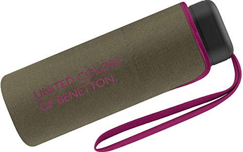 Paraguas Ultra Mini Mujer Manual United Colors of Benetton, Ocho Varillas, 88 cm de diámetro. (Verde Kaki) Paraguas Ultra Mini Mujer Manual United Colors of Benetton, Ocho Varillas, 88 cm de diámetro. (Verde Kaki)