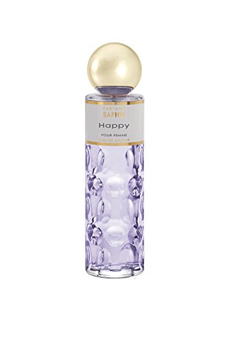 PARFUMS SAPHIR Happy - Eau de Parfum con vaporizador para Mujer - 200 ml PARFUMS SAPHIR Happy - Eau de Parfum con vaporizador para Mujer - 200 ml