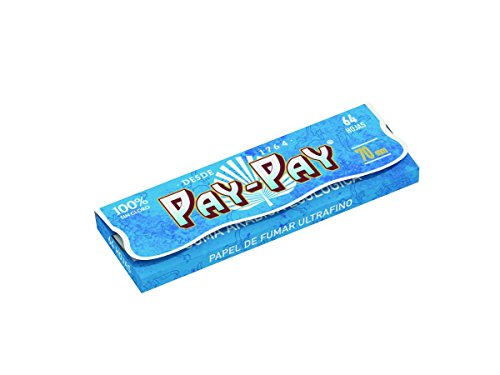 Pay-Pay 70 mm Azul papel de liar 64 HOJAS (caja 50 libritos) Pay-Pay 70 mm Azul papel de liar 64 HOJAS (caja 50 libritos)