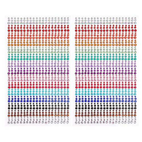 Pegatinas de Diamantes de Imitación Joyas Adhesivas Joya de Cristal de Colores para uñas faciales Tarjetas Artesanales Niños Decoraciones de Bricolaje 1800 Piezas 3mm 4mm 5mm Pegatinas de Diamantes de Imitación Joyas Adhesivas Joya de Cristal de Colores para uñas faciales Tarjetas Artesanales Niños Decoraciones de Bricolaje 1800 Piezas 3mm 4mm 5mm