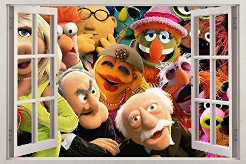 Pegatinas de pared The Muppets 3D Window View Decal Graphic WALL STICKER Decor Art Mural