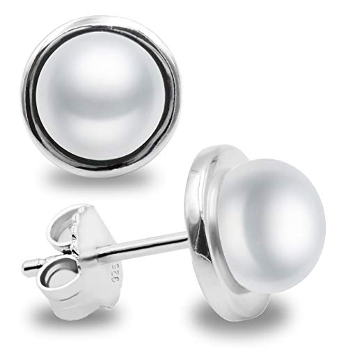 Pendientes de Mujer de Perlas Cultivadas de Agua Dulce Blancas Diponibles en 7, 8 y 9 mm SECRET & YOU - Plata de Ley de 925 milésimas Pendientes de Mujer de Perlas Cultivadas de Agua Dulce Blancas Diponibles en 7, 8 y 9 mm SECRET & YOU - Plata de Ley de 925 milésimas