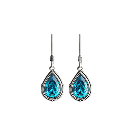 Pendientes De Plata Para Mujer Con Gota De Agua, Pendientes De Temperamento, Pendientes De Encaje, Brillo Puro De Diseño Exquisito, El Producto Ha Sido Probado Por El Centro De Inspección