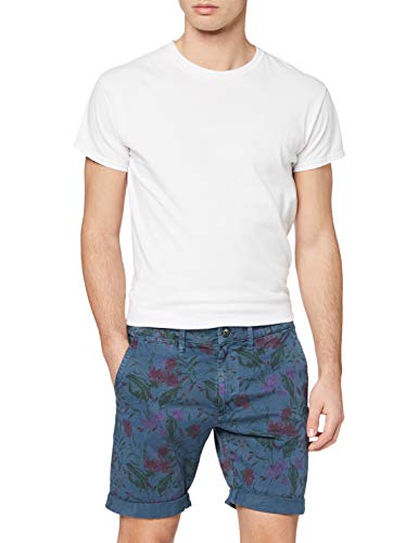 Pepe Jeans MC Queen Short Floral Bañador, Azul (Blue 551), 30W para Hombre