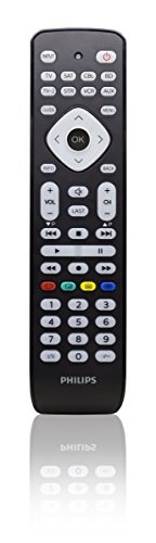 Philips SRP2018/10 - Mando a Distancia Universal (Televisor, DVD, Blue-Ray, Cable, VCR, DTV, DVR, aparatos Stream) Color Negro