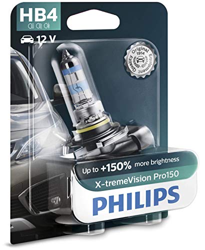 Philips X-tremeVision Pro150 HB4 bombilla faros delanteros +150%, blister individual