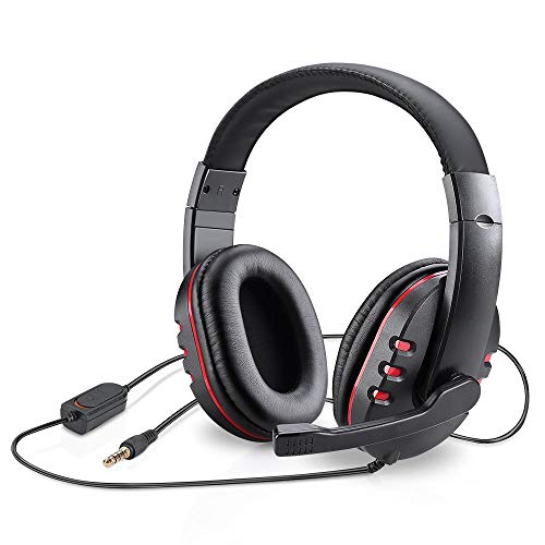 Picozon 3.5mm Plug Gaming Headset Auriculares con micrófono para PS4, Playstation Vita, Mac, Ordenador portátil, Tableta, computadora, teléfonos móviles Picozon 3.5mm Plug Gaming Headset Auriculares con micrófono para PS4, Playstation Vita, Mac, Ordenador portátil, Tableta, computadora, teléfonos móviles