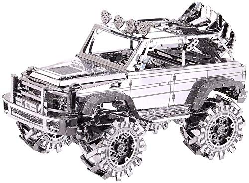 piececool Puzzle 3D de metal para adultos, modelo de avión off-road, 157 piezas, maqueta de metal para adultos