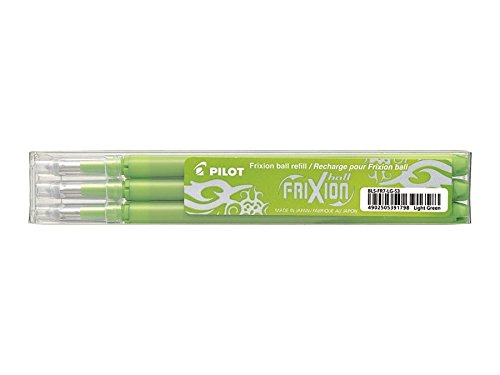 Pilot 006608V - Cartucho de tinta para bolígrafos, Pack de 3 unidades, Verde (Lime Green)