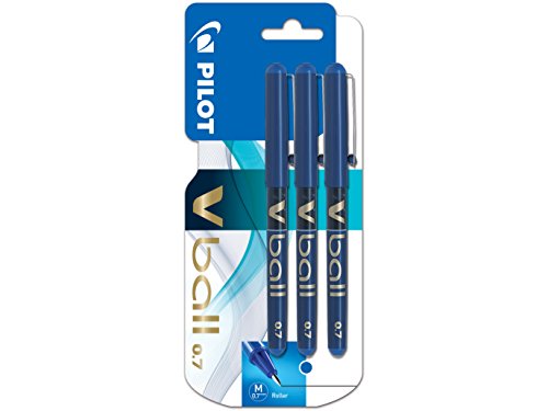Pilot VB7 - Bolígrafo roller (3 unidades), color azul Pilot VB7 - Bolígrafo roller (3 unidades), color azul