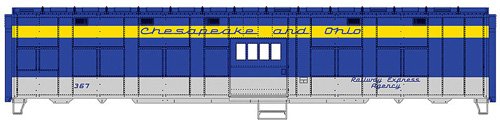 Pista H0 - Express furgón Chesapeake & Ohio Pista H0 - Express furgón Chesapeake & Ohio