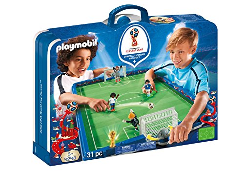 Playmobil-2018 FIFA World Cup Russia Campo de Fútbol Maletín, única (9298)