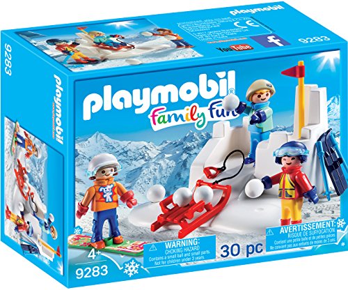 PLAYMOBIL-9283 Lucha de Bolas de Nieve, Azul, Naranja, Rojo, Color Blanco, Amarillo, Sin tañosllaños (9283) PLAYMOBIL-9283 Lucha de Bolas de Nieve, Azul, Naranja, Rojo, Color Blanco, Amarillo, Sin tañosllaños (9283)